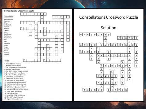 CONSTELLATION Crossword Clue